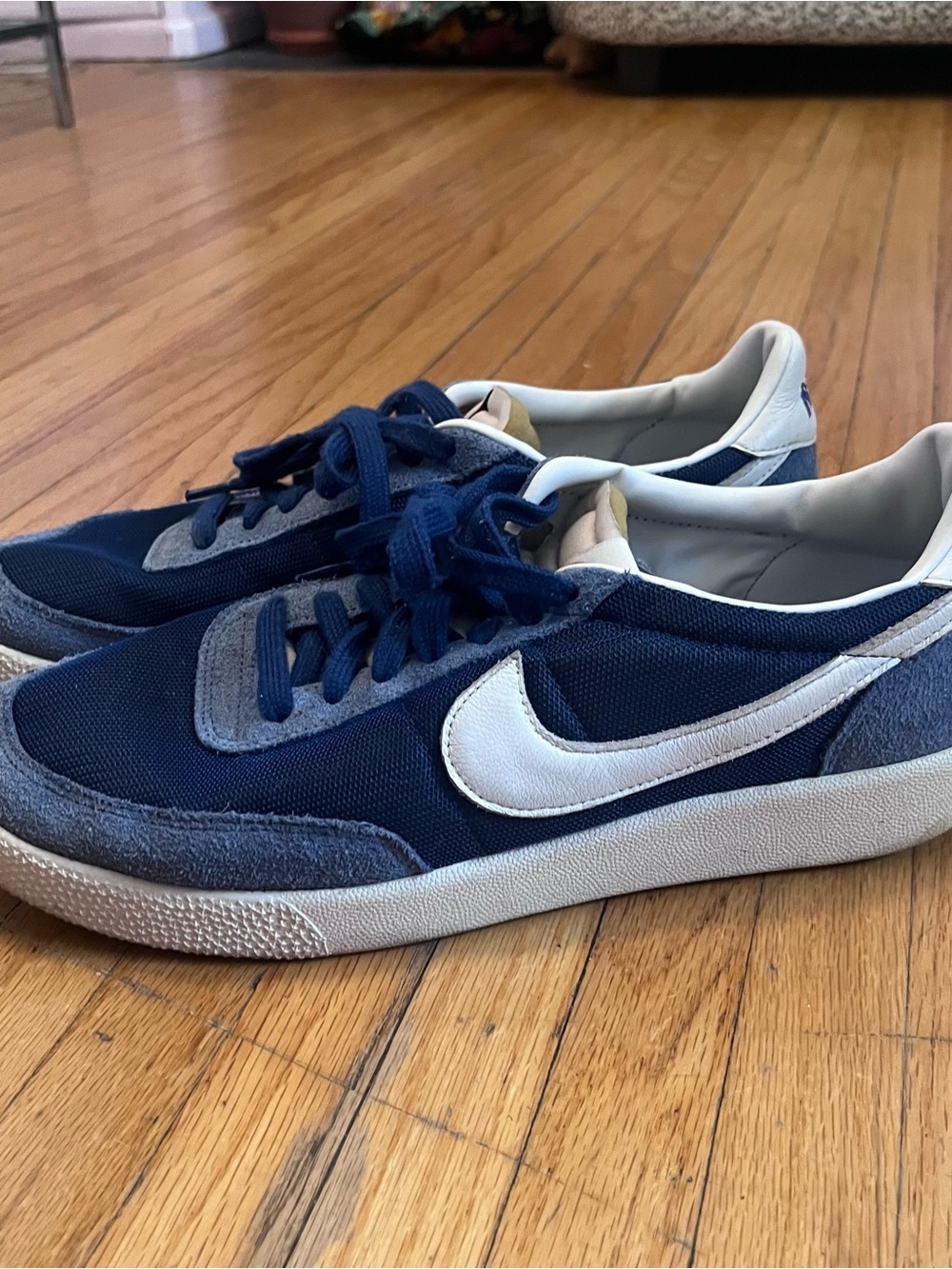 Two-toned blue Nike runners